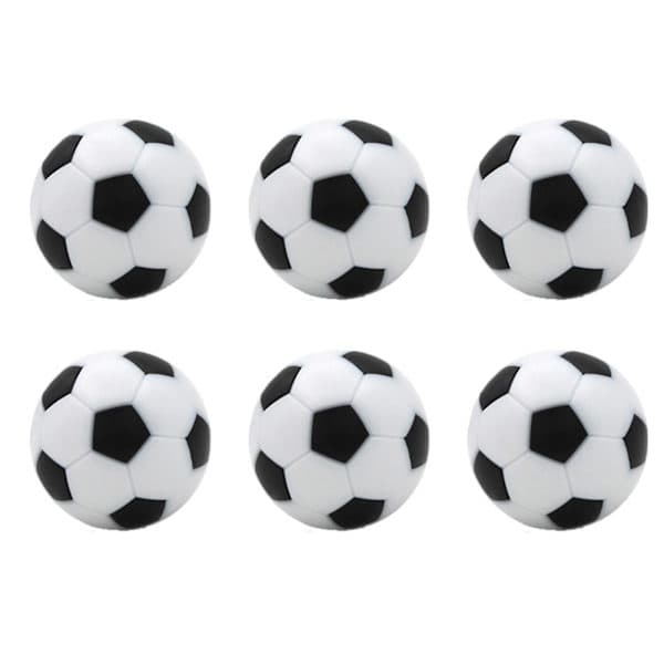 Bordfodbold 6 stk. Bordfodbolde 32 mm Mini Fodbolde Erstatning for Bordfodboldspil Tilbehør