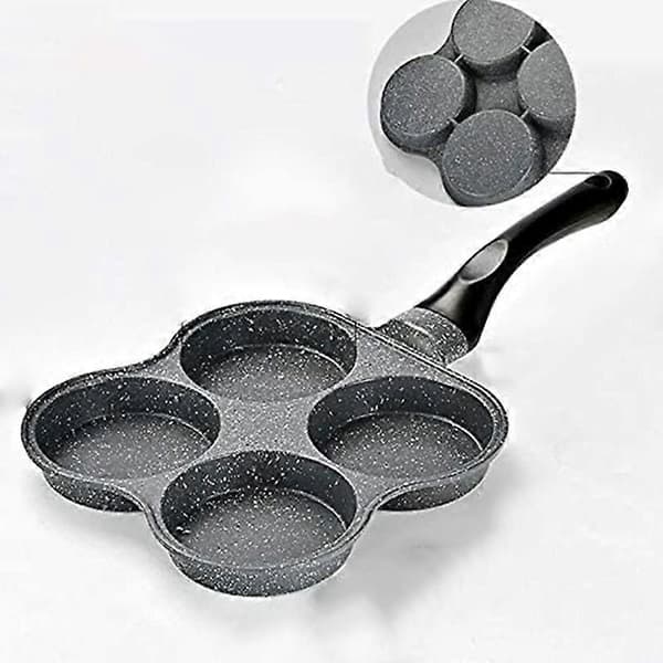 Non-stick frying pan for eggs, kitchenware hamburger frying pan, 4 holes
