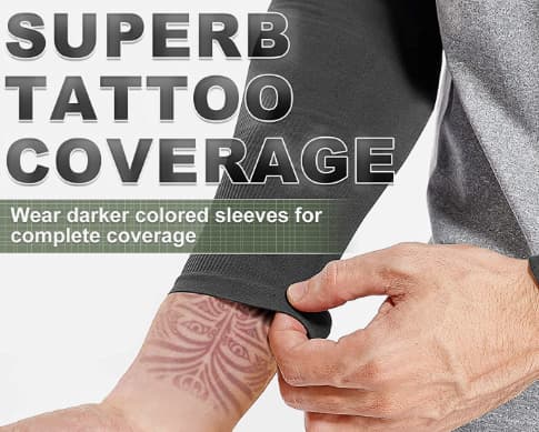 Arm Sleeves til mænd og kvinder, UV-beskyttelse, tatoveringsdækning, C