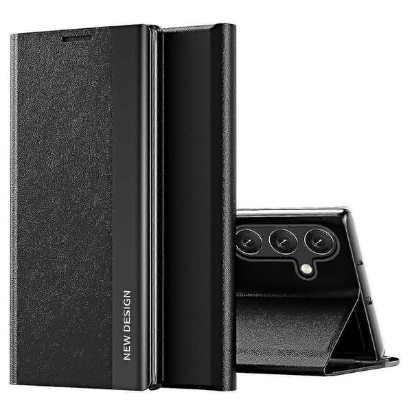For Samsung Galaxy A34 5g Electroplated PU Leather Phone Case with Stand