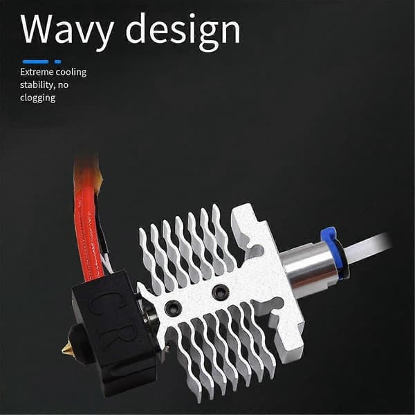 För V2 Neo/ Neo 3D-printer Hot End Kit Max Neo Hotend 24V 40W Termistor med 0,4 mm Dyse