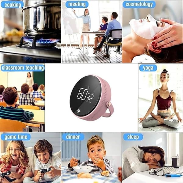 (Farve: Sort) Køkken Stopur, Digital Timer, Manuel Nedtælling