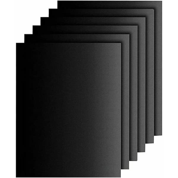 BBQ Grill Mat, Teflon Non-Stick Coating - Easy to Clean, Reusable, Durable, Heat Resistant, BBQ Sheet for Grilling (6-Pack)
