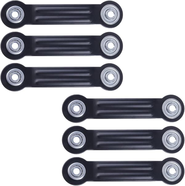 Gliderlagerarmbrakett 6 stk Black L 6.33" x 4.88" Centers