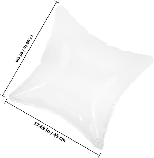 Oppblåsbar pyntepute 45x45 cm Bærbar Vanntett Sofapute Innlegg Campingpute Utendørs