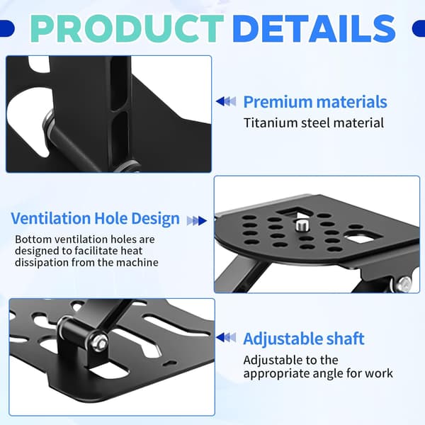 Projector Mount, Universal Adjustable 180° Foldable Metal Projector Bracket for Ceiling, Easy to Install, Up to 10 kg