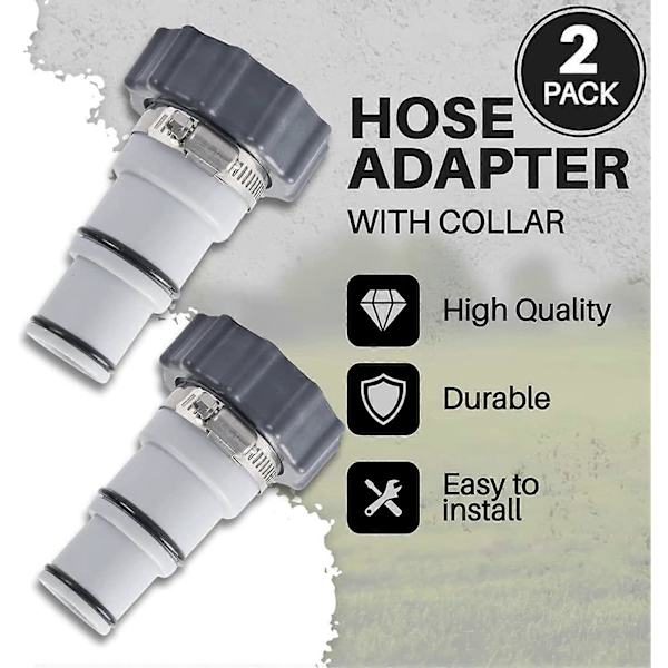 Pool Hose Adapter Kit, Adapter A for Intex Pool, Replacement Hose Adapter for Pumps, Adapter for Int [DB]