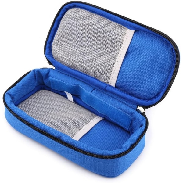 Bærbar kjøleveske for diabetesorganisator Medisinsk kjøleveske Reisecamping isveske for insulintesting (blå)