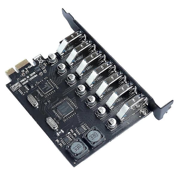 PCI-e Riser Board 1 til 7 GPU-utvider Riser Card USB 3.0 GPU-adapter 16x spor