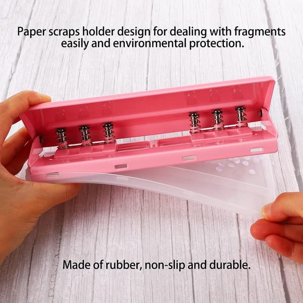 6-huls skrivebordshul, a5 ringbind hul hul justerbar afstand organizer ringbind