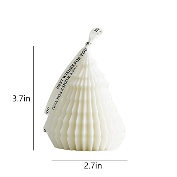 Julgran Ljus Aromaterapi, Ljus Aromaterapi Små Ornament, För Heminredning, Jul Aromaterapi Ljus Gåvor Vit