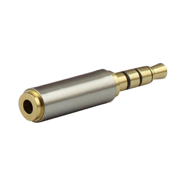 3,5 mm Jack Adapter 3,5 mm Han Til 2,5 mm Hun Hovedtelefonstik Adapter Konverter Sort