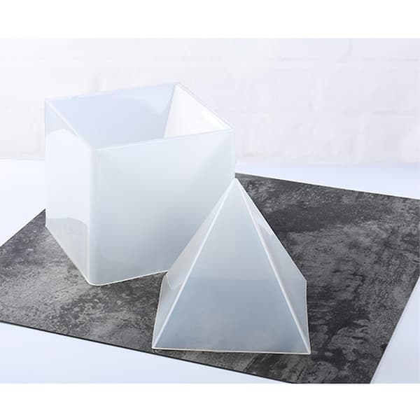 Gennemsigtig silikoneform Pyramideforme DIY harpikshåndværk D