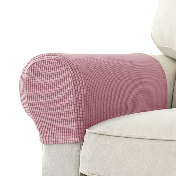 Stretch armlenstrekk Spandex armtrekk for stoler Sofa Sofa Lenestol for Recliner Sofa med vridningsstifter Pink A pair