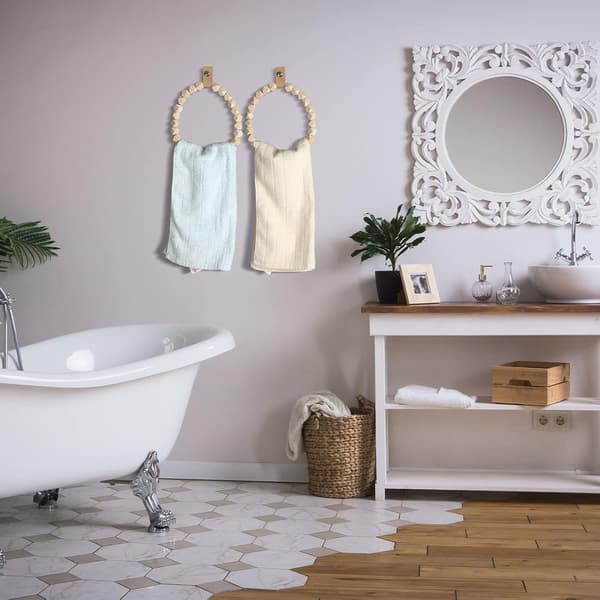 2 stk. Boho håndklestativ for tommer