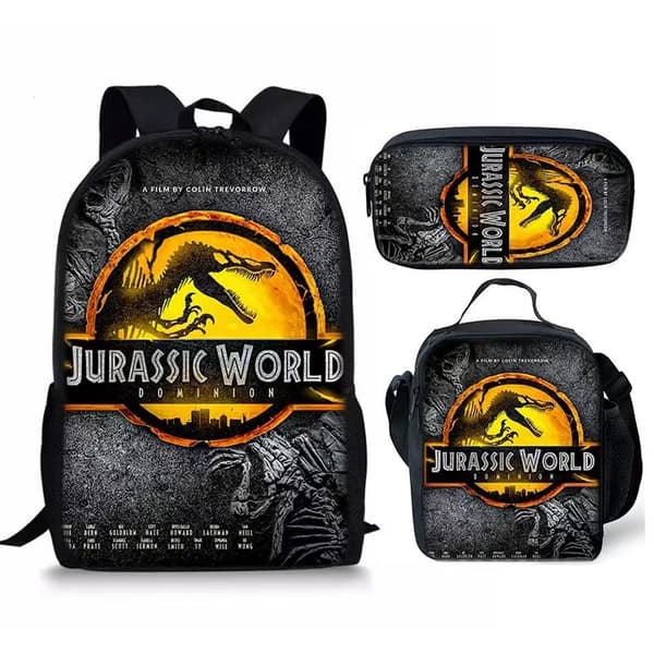 Jurassic World Dinosaur Ryggsekk 3-dels Sett-21