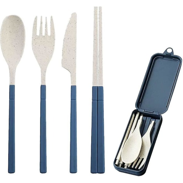 Foldable Reusable Cutlery Set Travel Camp Cutlery Easy Clean