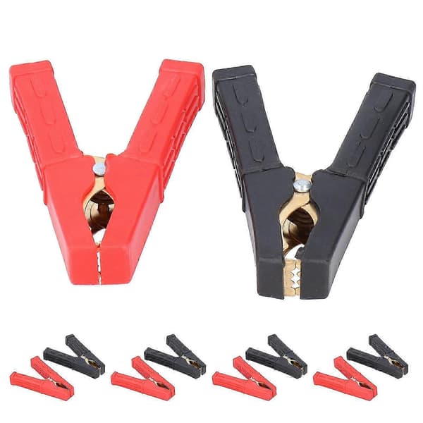 10pcs Battery Cable Clamps 100A Charging Alligator Clips Pure Copper Car Accessories [DB]