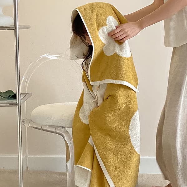Bomuldshåndklædesæt badehåndklæde ansigtshåndklædesæt badehåndklæde 34*76cm