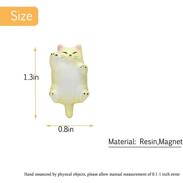 Kylmagneter med kattmotiv för skola, klassrum, kontor, roliga kattmotiv för köksdekoration, kylskåpsmagneter, perfekt prydnad, whiteboard, Ca