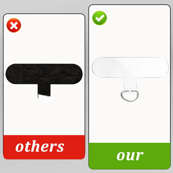 10 Phone Lanyards, Universal, Non-Adhesive Replacement Tabs Compatible with Phone Cases for Straps