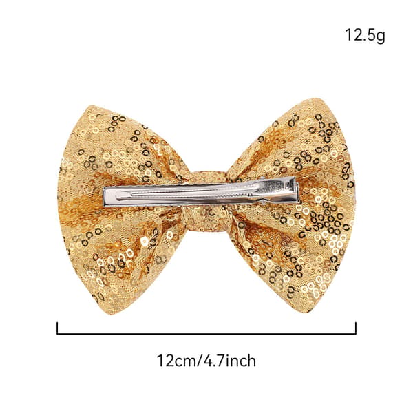 Set med 3 stora glitterhårnålar Glitter Nylon Ponytail Holder för