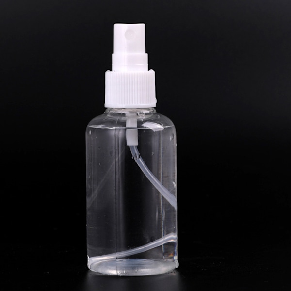 12 st Sprayflaskor, Klar Tom Fin Mist Plast Mini Reseflaska Set, Små Påfyllningsbara Vätskebehållare 10/30/50/70ml