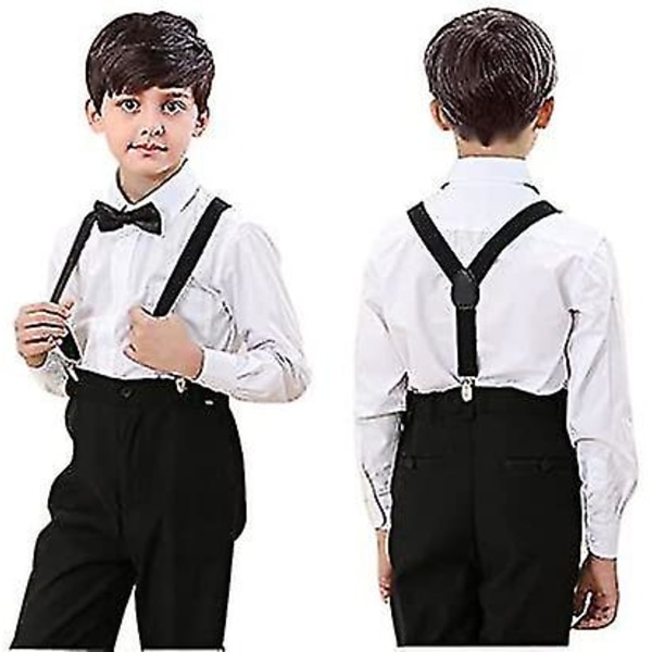 Unisex Suspenders With Bow Ties For Boys And Girls, Can Be Attached