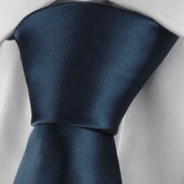 Herrslipsar Enfärgad Slips för Män Bröllop Affärer Formella Slipsar Mörkblå Dark blue
