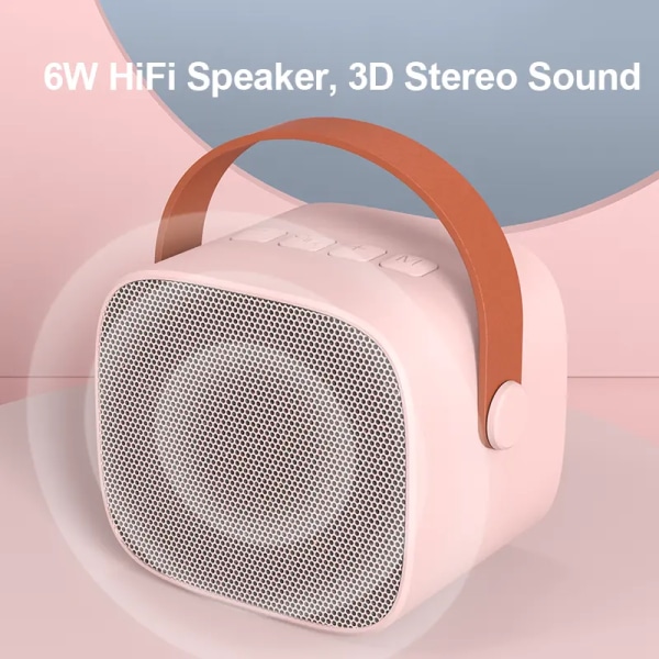 Bærbart Bluetooth karaoke lydsystem med mikrofon, split lyd