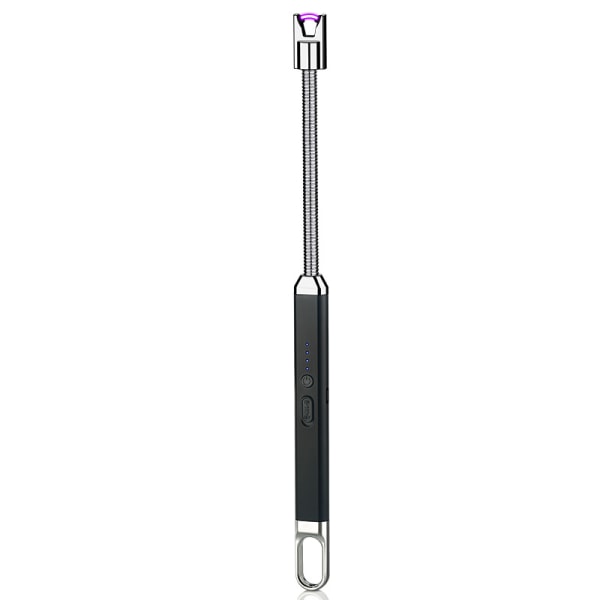 Stearinlys, elektrisk oppladbar lysbuetenner med LED-batteriskjerm Lang fleksibel hals USB-tenner for lyse stearinlys Gassovner Campi