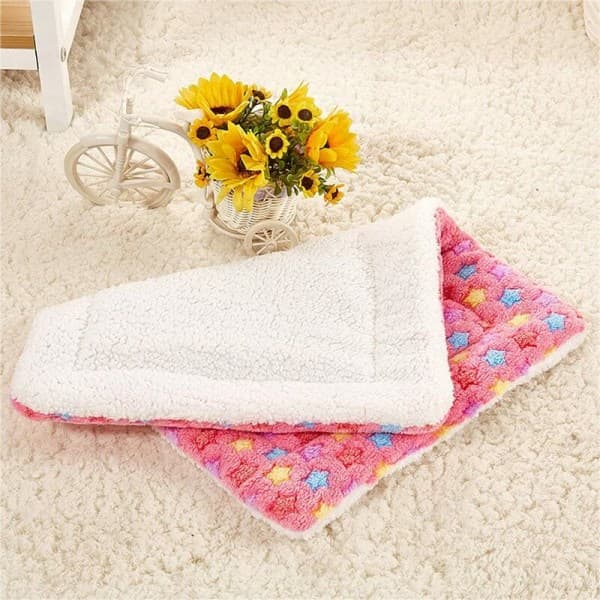 Hund Katt Fluffy Teppe Valpepute Vaskbar Pute Liten Medium Stor (M, Rosa)