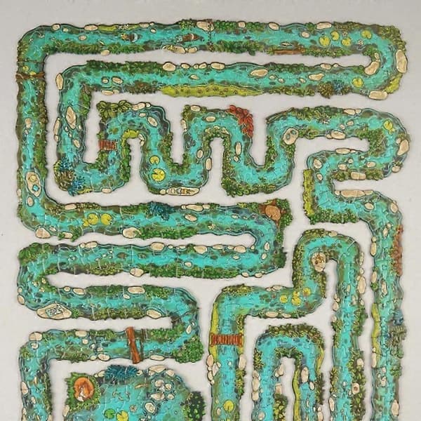 Edge Puzzle Game, Unique River Themed Puzzle