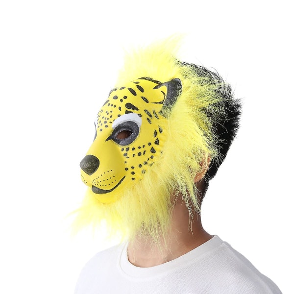 Novelty Animal Mask Head Mask Party Favors For Halloween Costume Masquerade Cosplay (yellow Leopard)