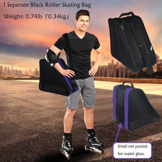 Skate Bag Large Capacity Adjustable Shoulder Strap for Roller Skates Inline Skates [Ho]