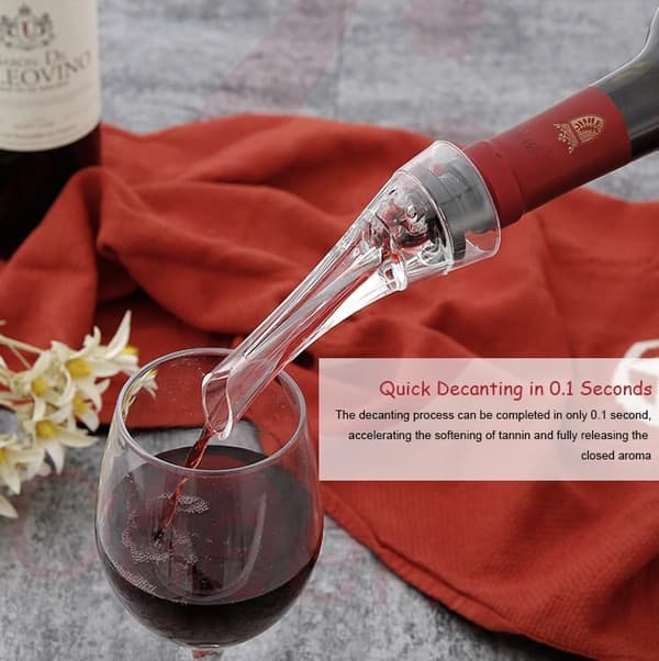 Acrylic Wine Decanter with Wine Stopper, Creative Wine Gift Set