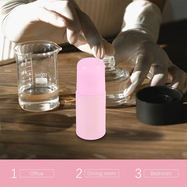 20 st 50 ml roll-on-flaskor Tom parfym med rosa kork för vätskeförvaring och resebruk