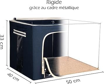 1 Storage Box with Zipper - Clothing and Wardrobe Storage Solution