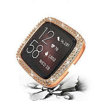 3-pack Bling Crystal Diamond Frame Protective Case Compatible for Fitbit Versa 2
