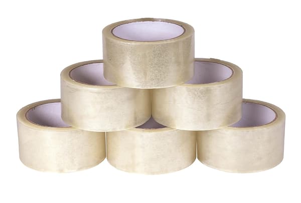 Packtejp 6 rullar Standard kartongpacktejp 60m lång 48mm B