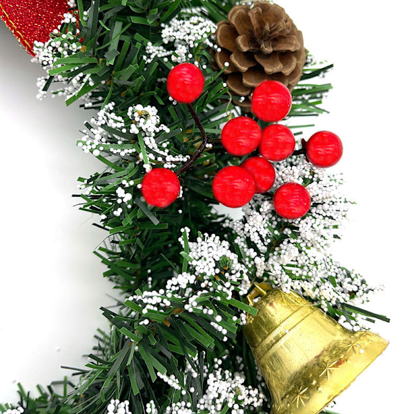 Julekulekrans for inngangsdøren, Utendørs julekranser for inngangsdøren, Peis, Julepynt, Nyttårsfest, Julepynt