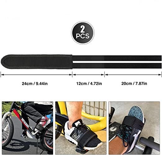 1 par cykelpedalstropper Pedal tåclips stropper tape til fast G