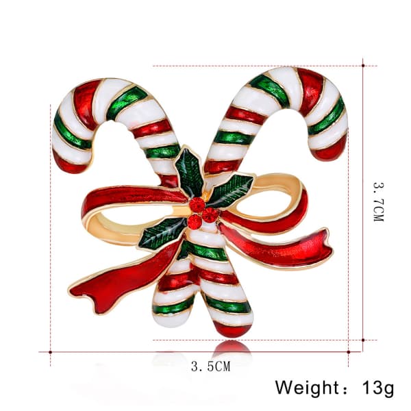 Christmas Brooch Stylish Exquisite Diamond-set Gingerbread Pin Co