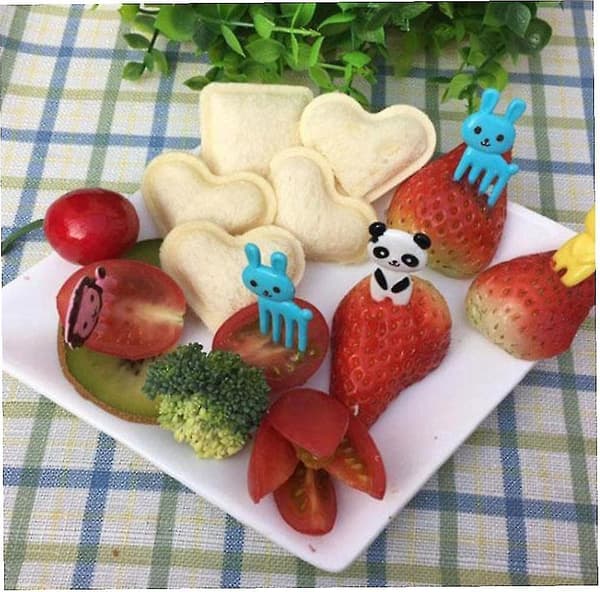 Sandwichform, DIY Kjeksreduserer Mini Hjerteform Bento Box Toast Brødskjærerform, Rosa 1 stk