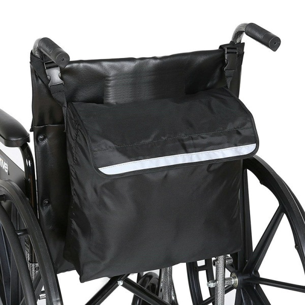2st Rullstolsväska - Tillbehörspåse för elektriska rullstolar för vuxna, seniorer, - Stor väska för att hänga på ryggen, Power Transport S