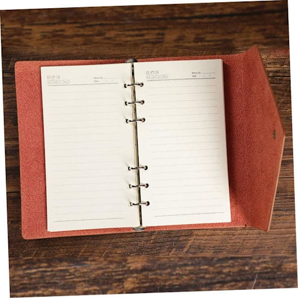 A6 Retro Journal med Rem Sød Rejsedagbog Hjem Notesbog Bærbar Notesbog Tom Journal