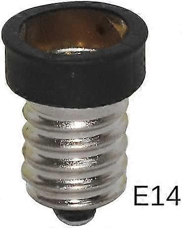 (5-pakning) E14 til E12 Adapteromformer, Liten Edison Skrue Europeisk Base (E14) til Kandelaberskrue (E12) Sokkelreduserer