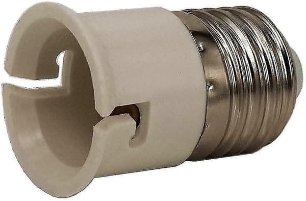 6 stk E27-adapter E27 til B22 Lampebaseadapteromformer, E27 til B22 Lampebase