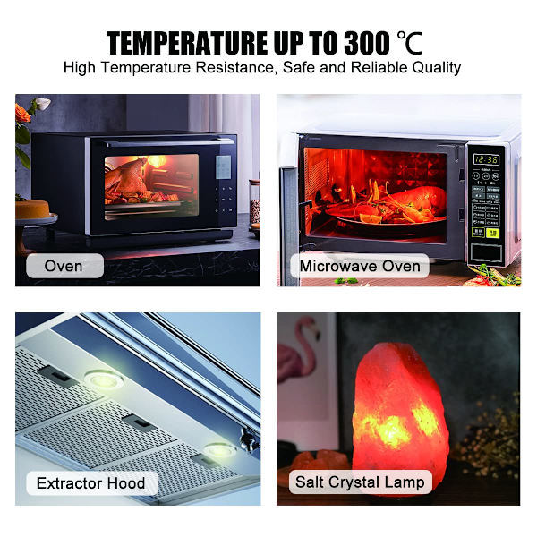 15W E14 Light Source 2700K 70LM Small Screw Cap Pygmy Bulbs for Oven, 8-Pack