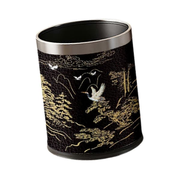 Round Trash Can Waste Basket Reusable Versatile Waste Bin for Kitchen Laundry Room Home Bedroom
